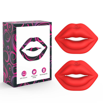 Mouth-shaped toothed nipple clamps