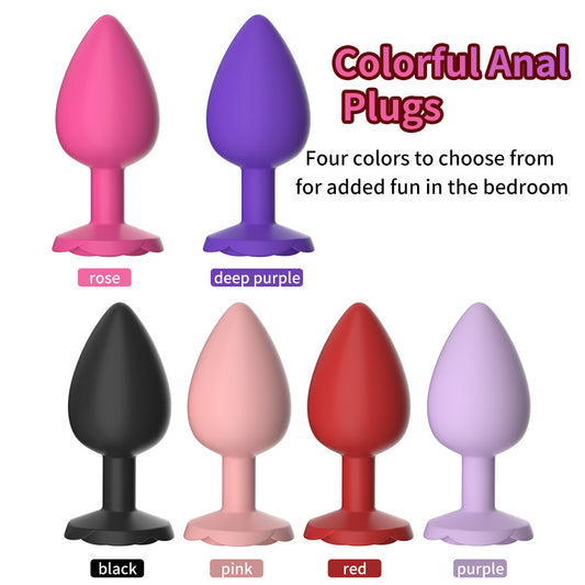 Colorful Water Drops Rear Anal Plugs