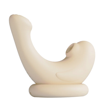 Seal sucking on a vibrating egg (sex toy)