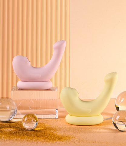 Seal sucking on a vibrating egg (sex toy)