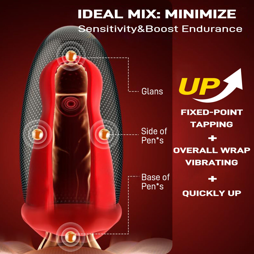 Remote Control Male Desensitizing Penis Vibrator