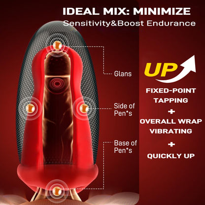 Remote Control Male Desensitizing Penis Vibrator