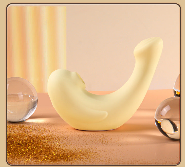 Seal sucking on a vibrating egg (sex toy)