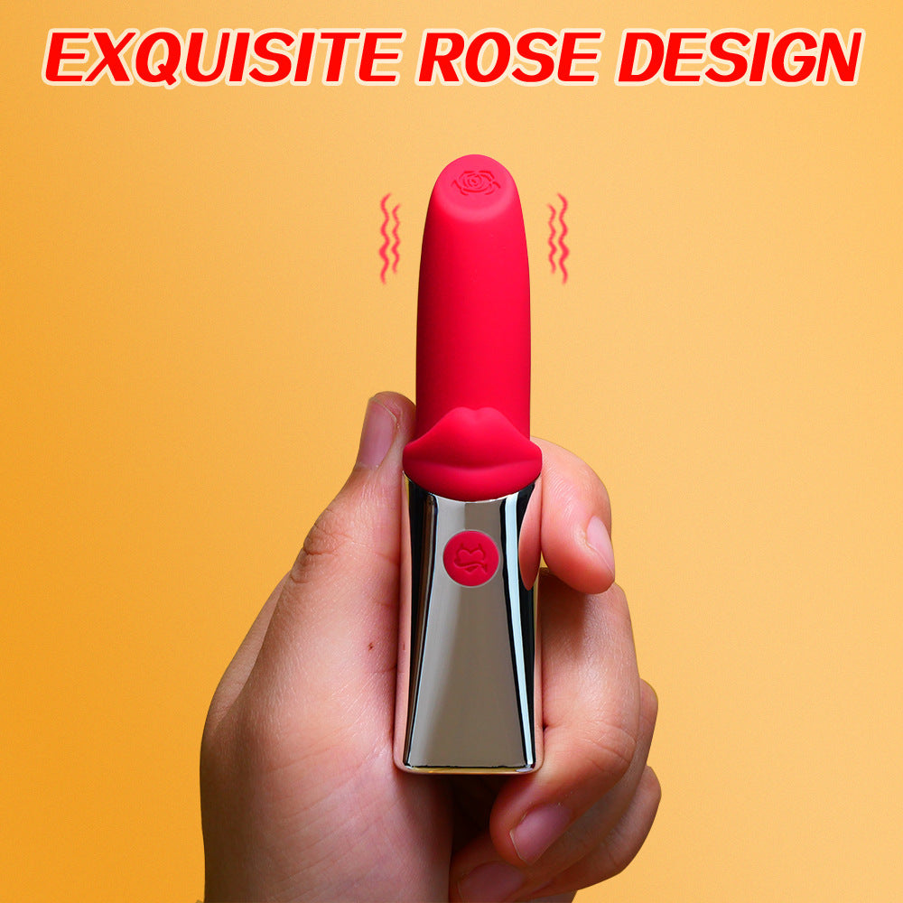 Lipstick-shaped vibrator