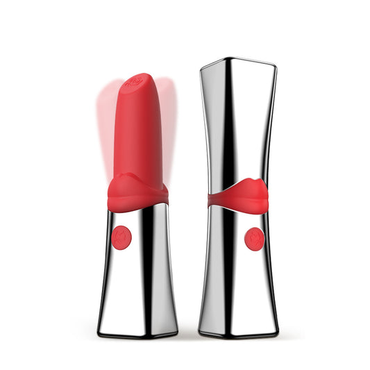 Lipstick-shaped vibrator